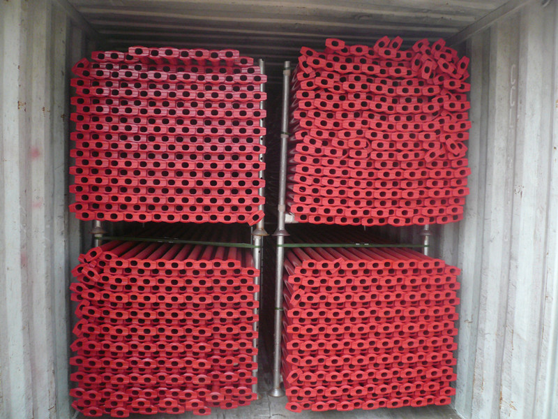Cuplock-Gerüstriegel/horizontal, rot lackiert, hohe Qualität