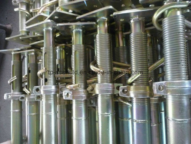 Verstellbare Gerüststütze aus Stahl für Bauschalungen